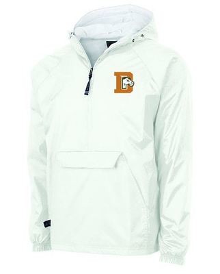 Charles River 1/2 Zip Lined Rain Pullover with choice of left chest Logo (FDG)