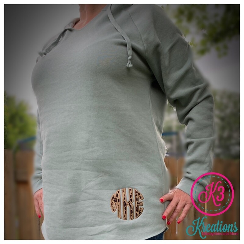 Ladies Lightweight California Wave Washed Hooded Pullover Sweatshirt