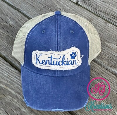 Kentuckian Distressed Trucker Hat