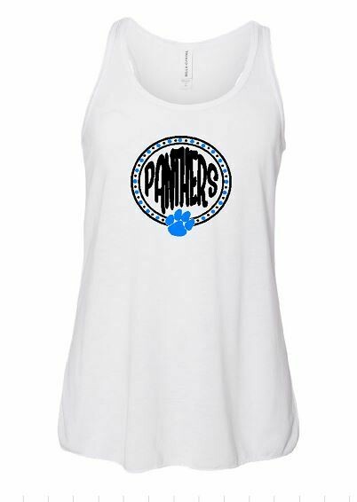 Panthers Dots Racerback Tank - Youth and Adult