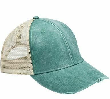 Distressed Trucker Hat with Choice of Logo (FDG)