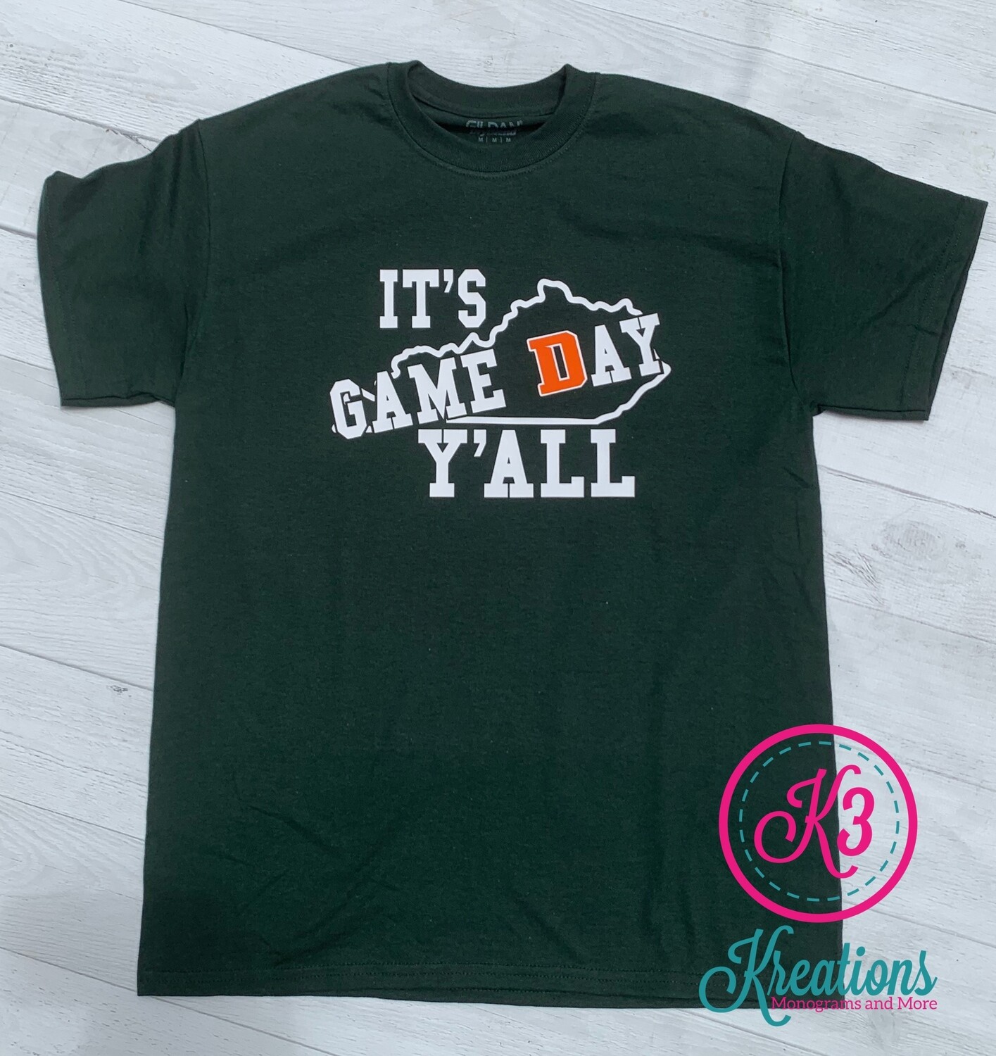 It's Game Day Y'all Short Sleeve T-shirt - 3 Color Options (Youth and Adult)