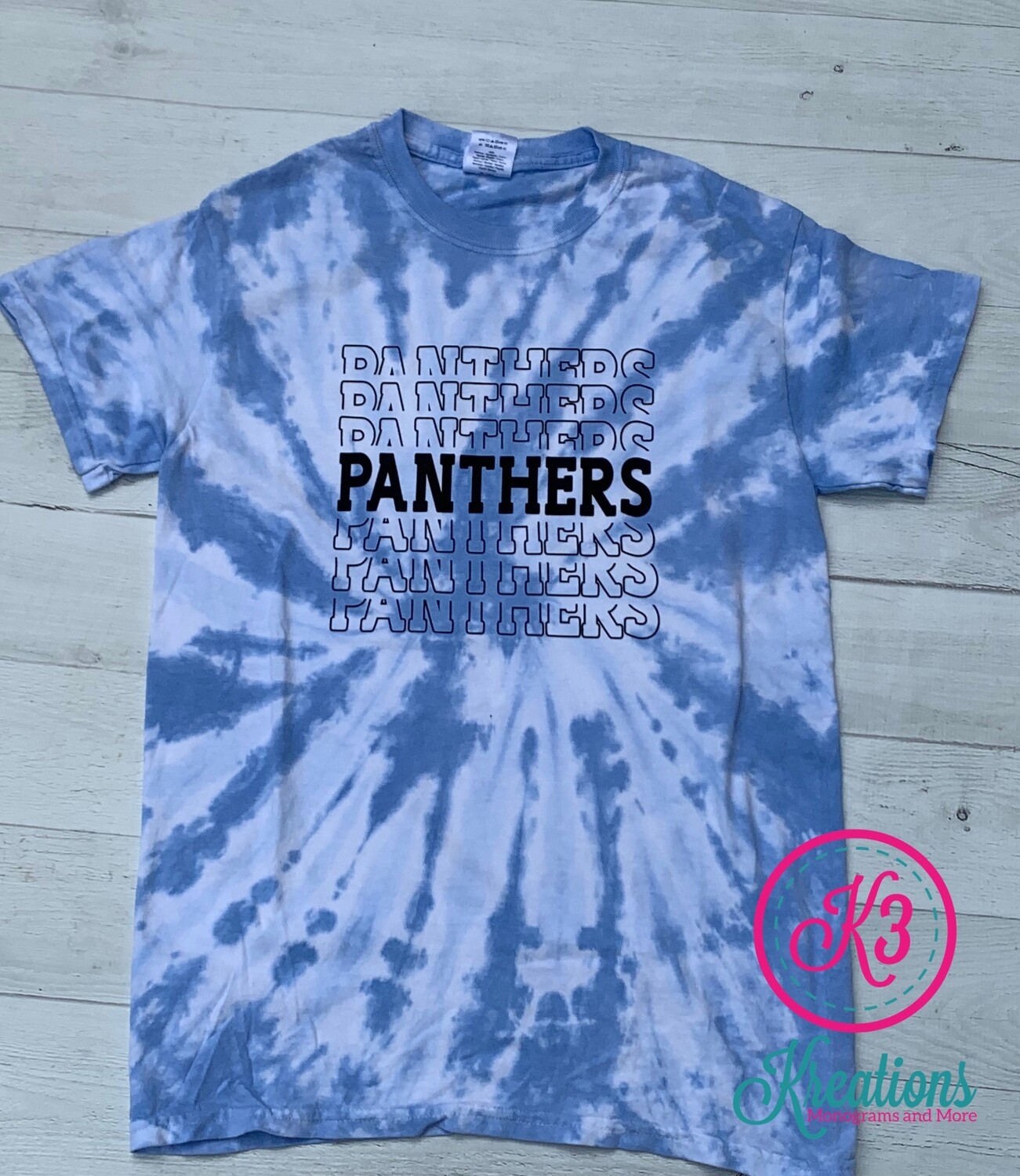 Stacked Panther Tie Dye T-shirt