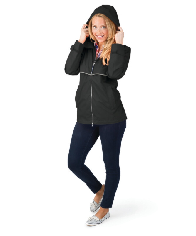 Ladies Charles River New Englander Rain Jacket with Choice of Logo (FDGS)