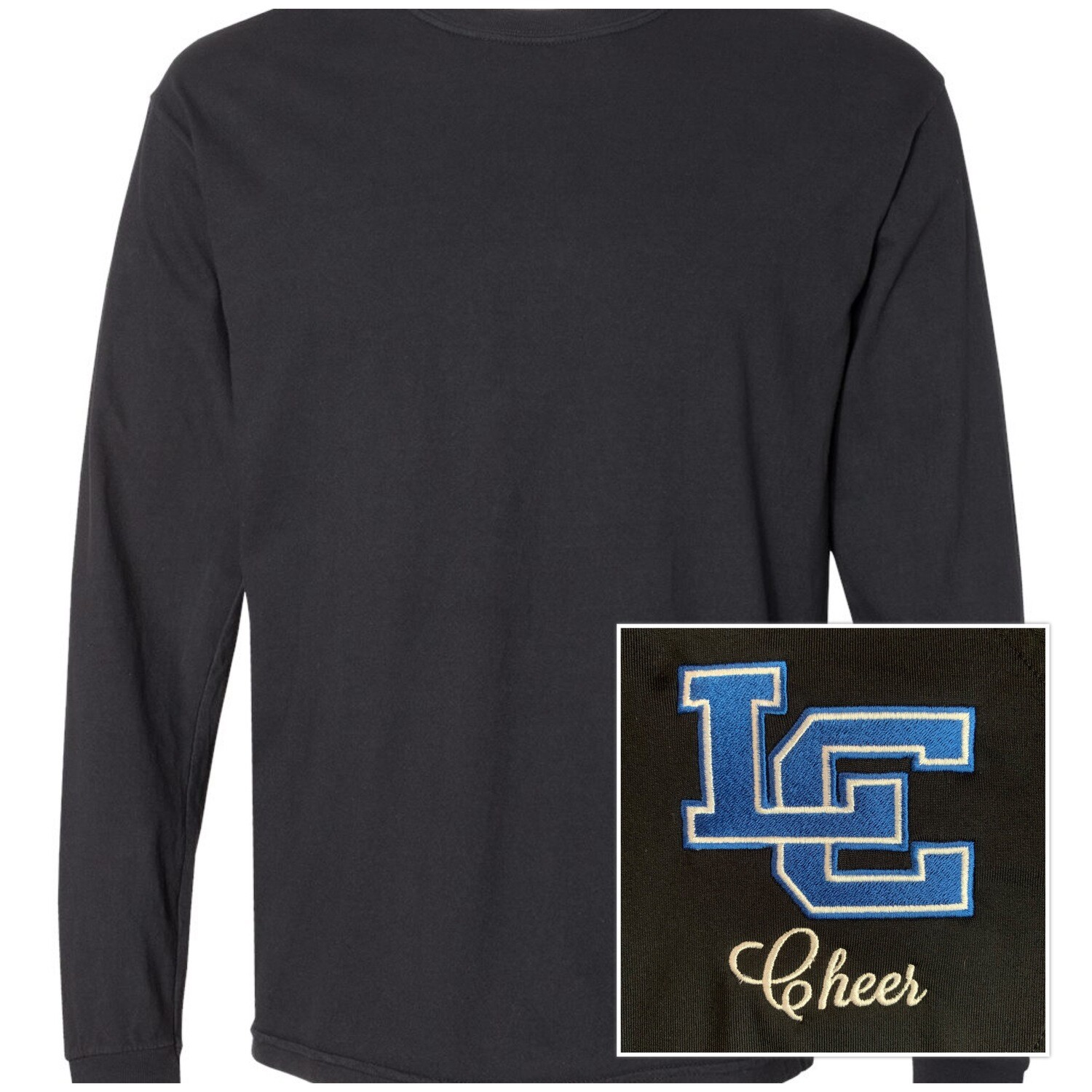 Unisex Comfort Color Long Sleeve Heavyweight T-Shirt - Left Chest Design