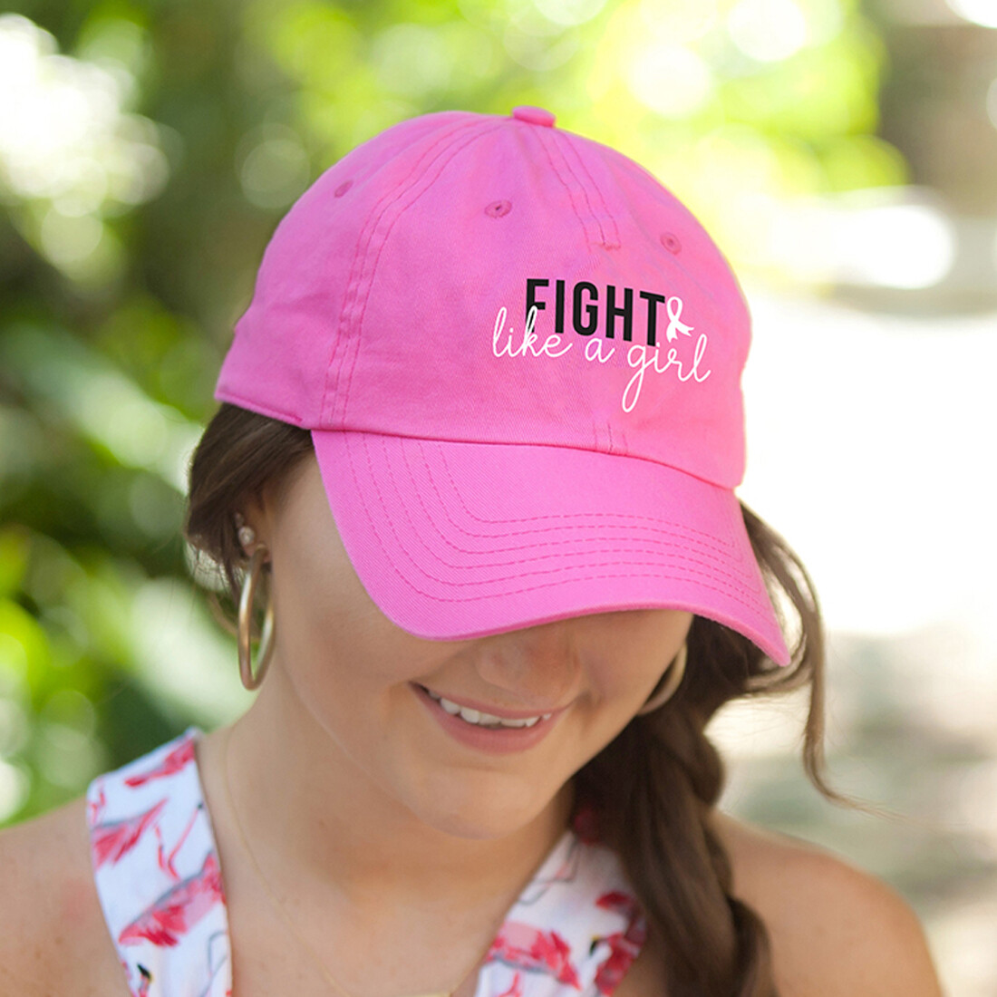 Fight Like a Girl Hot Pink Cap