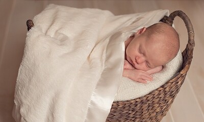 Satin Trimmed Baby Blanket