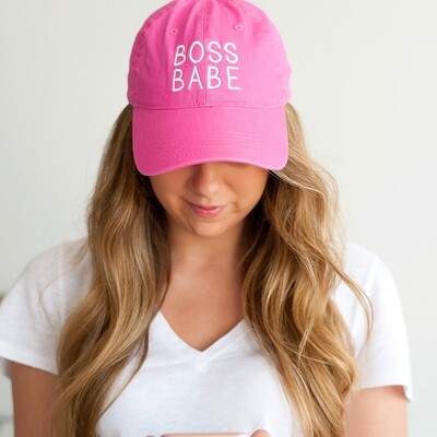 Hot Pink Boss Babe Hat