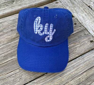 KY Script Ball Cap with your choice of hat style