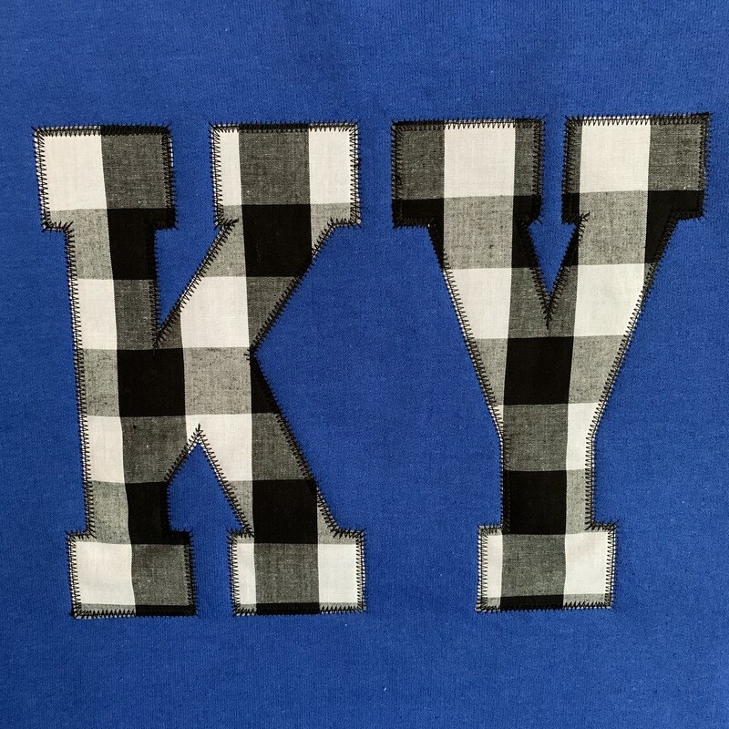 Youth KY Black Gingham Crewneck Sweatshirt