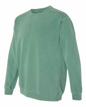 Adult Left Hip or Left Chest Monogrammed Comfort Color Crewneck Sweatshirt