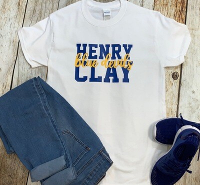 Henry Clay Blue Devils T-shirt - Short OR Long Sleeve (Bella+Canvas)