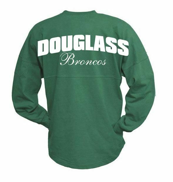 Douglass Broncos Spirit Jersey - 4 Color Options (Youth and Adult Unisex Sizing)