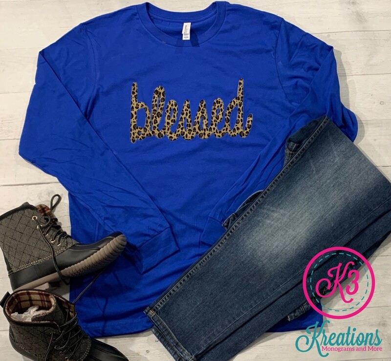 Adult Blessed Long Sleeved Tee