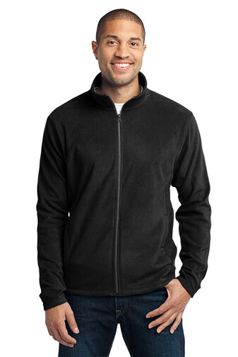 Unisex Port Authority® Black Microfleece Jacket (LTC)