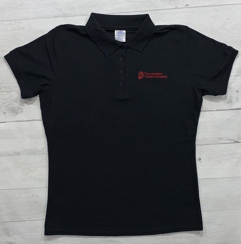 Ladies Port &amp; Company® Core Blend Pique Black Polo (LTC)