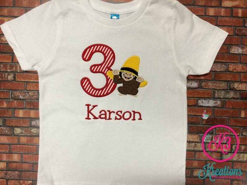 Curious George Birthday Shirt