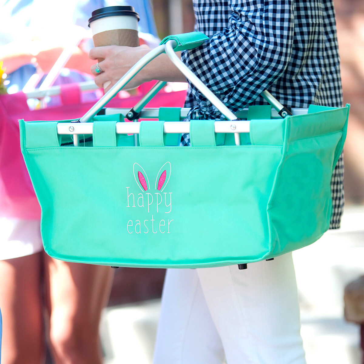 Happy Easter Mint Market Tote