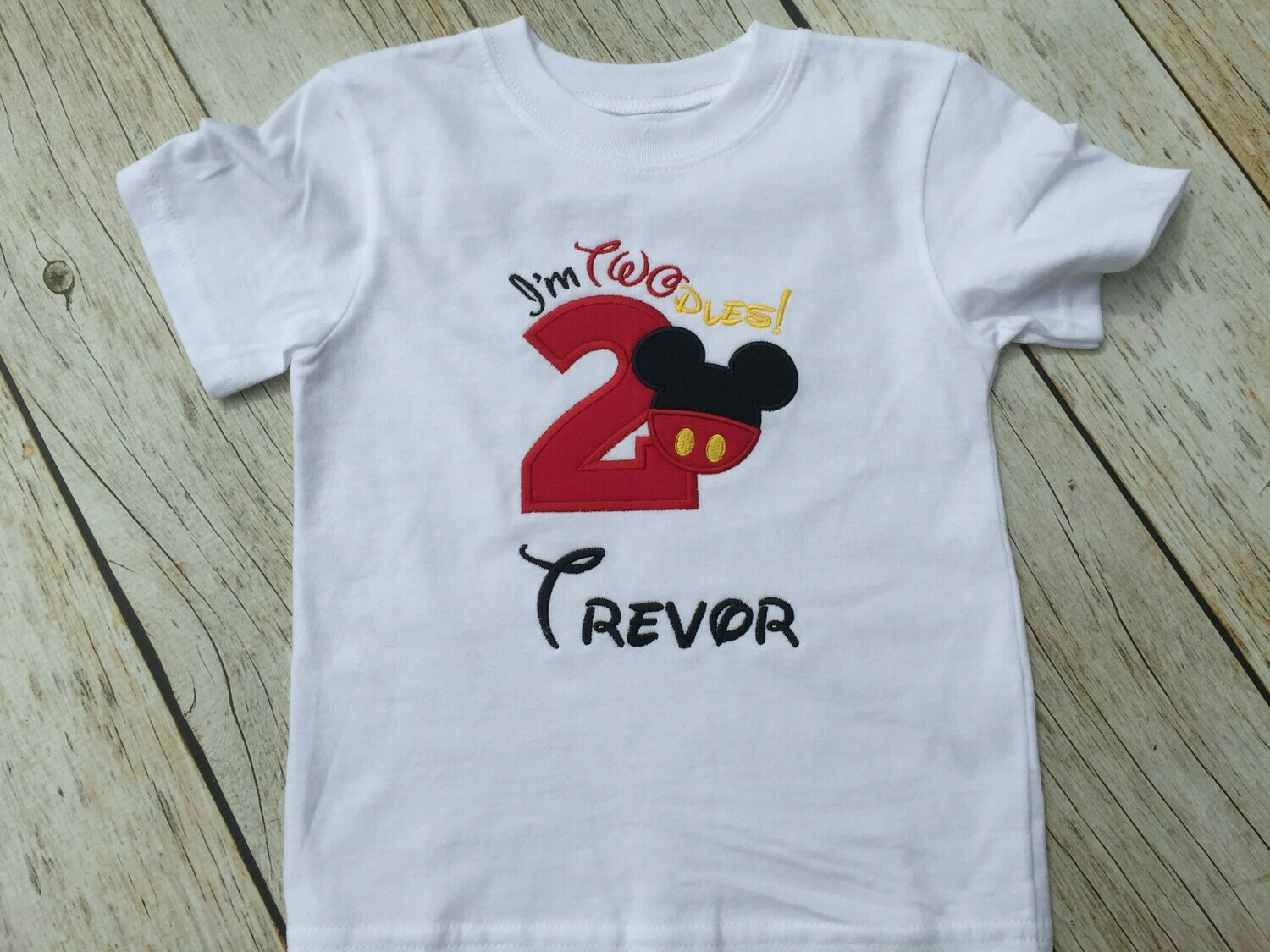 I'm "TWOdles" Mickey Mouse Birthday Shirt