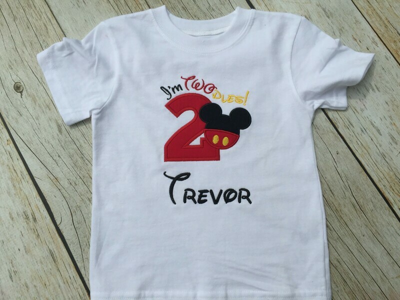 I&#39;m &quot;TWOdles&quot; Mickey Mouse Birthday Shirt