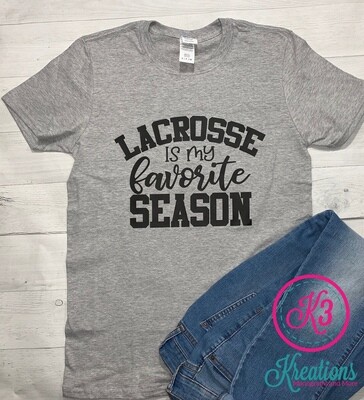 Adult Lacrosse is My Favorite Season Short Sleeve T-shirt