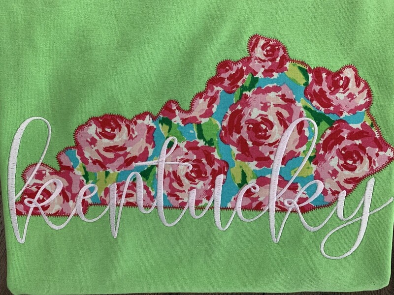 Adult Kentucky State Rosey Lime Short Sleeve Tee