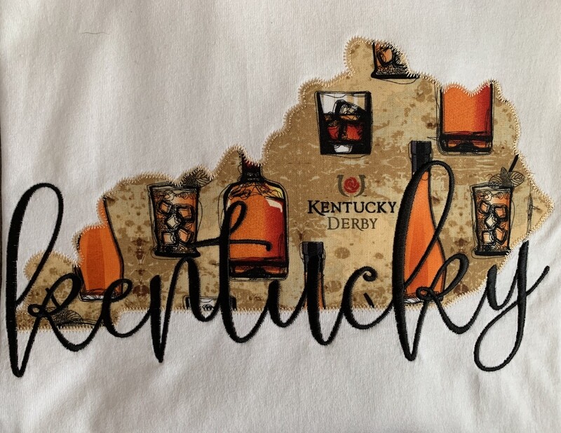 Adult Kentucky State Bourbon-Inspired White Short Sleeve Tee