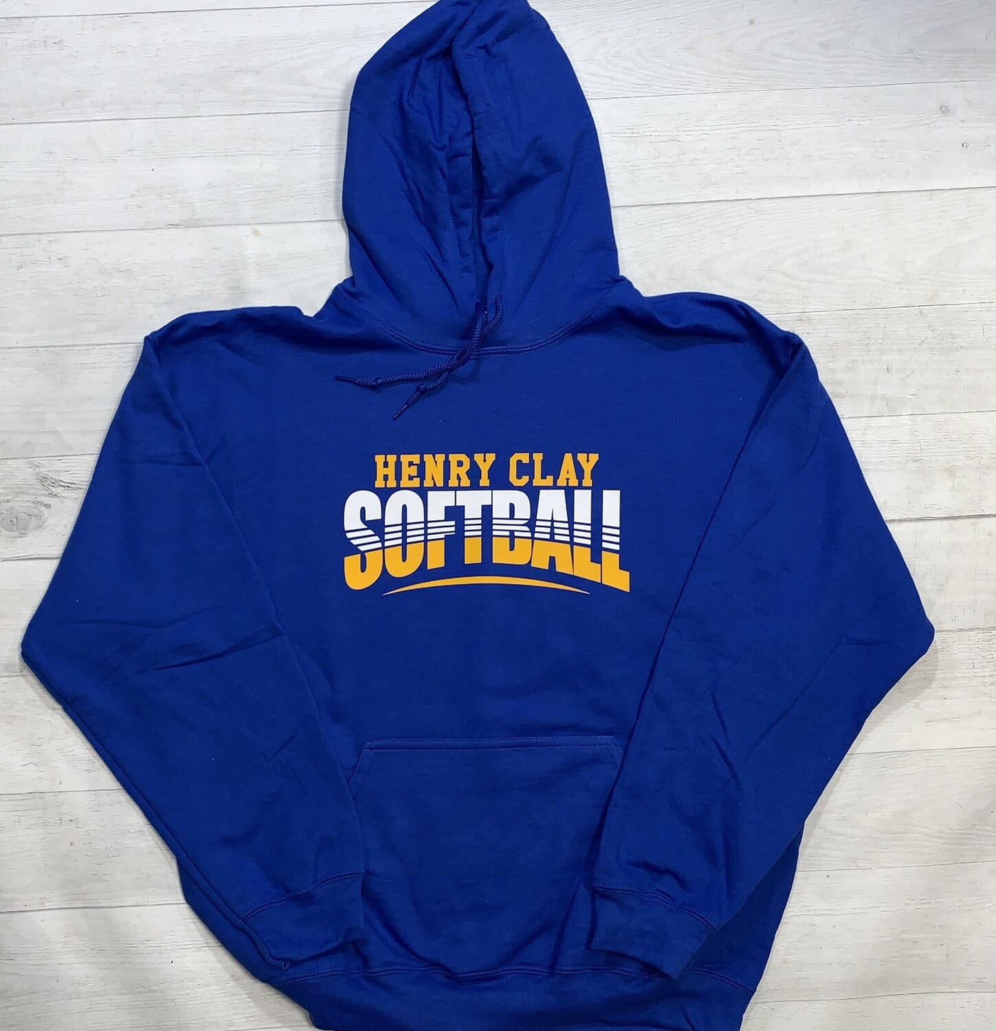 Hooded sweatshirt with choice of front chest HC Logo