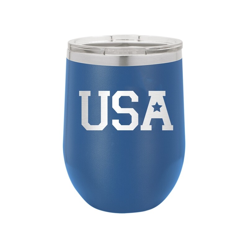Royal Blue USA Tumbler