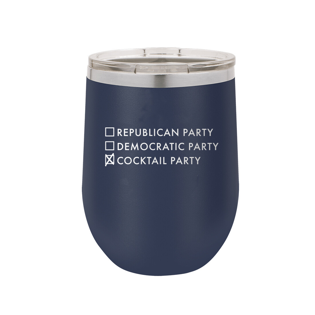 Navy Cocktail Party Tumbler