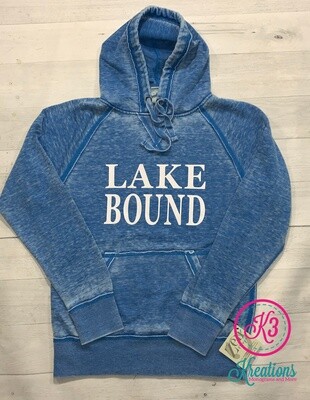 Adult Lake Bound Vintage Zen Fleece Hooded Sweatshirt
