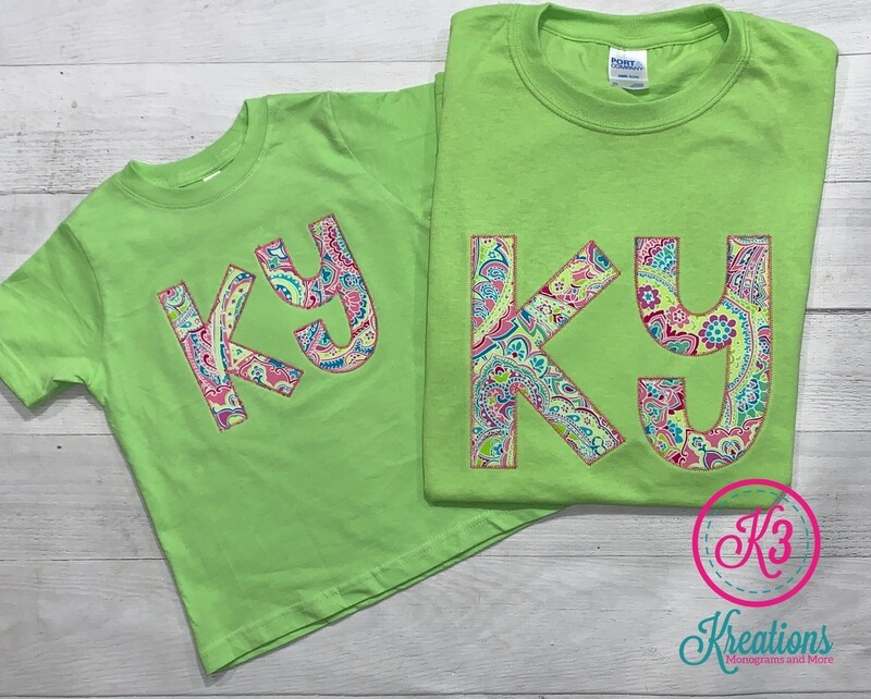Mommy &amp; Me Paisley KY Short Sleeve Tees