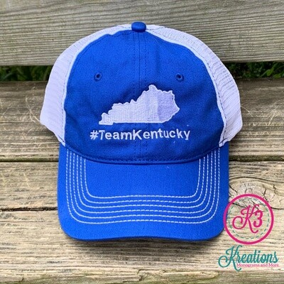 #TeamKentucky State Mesh Back Hat