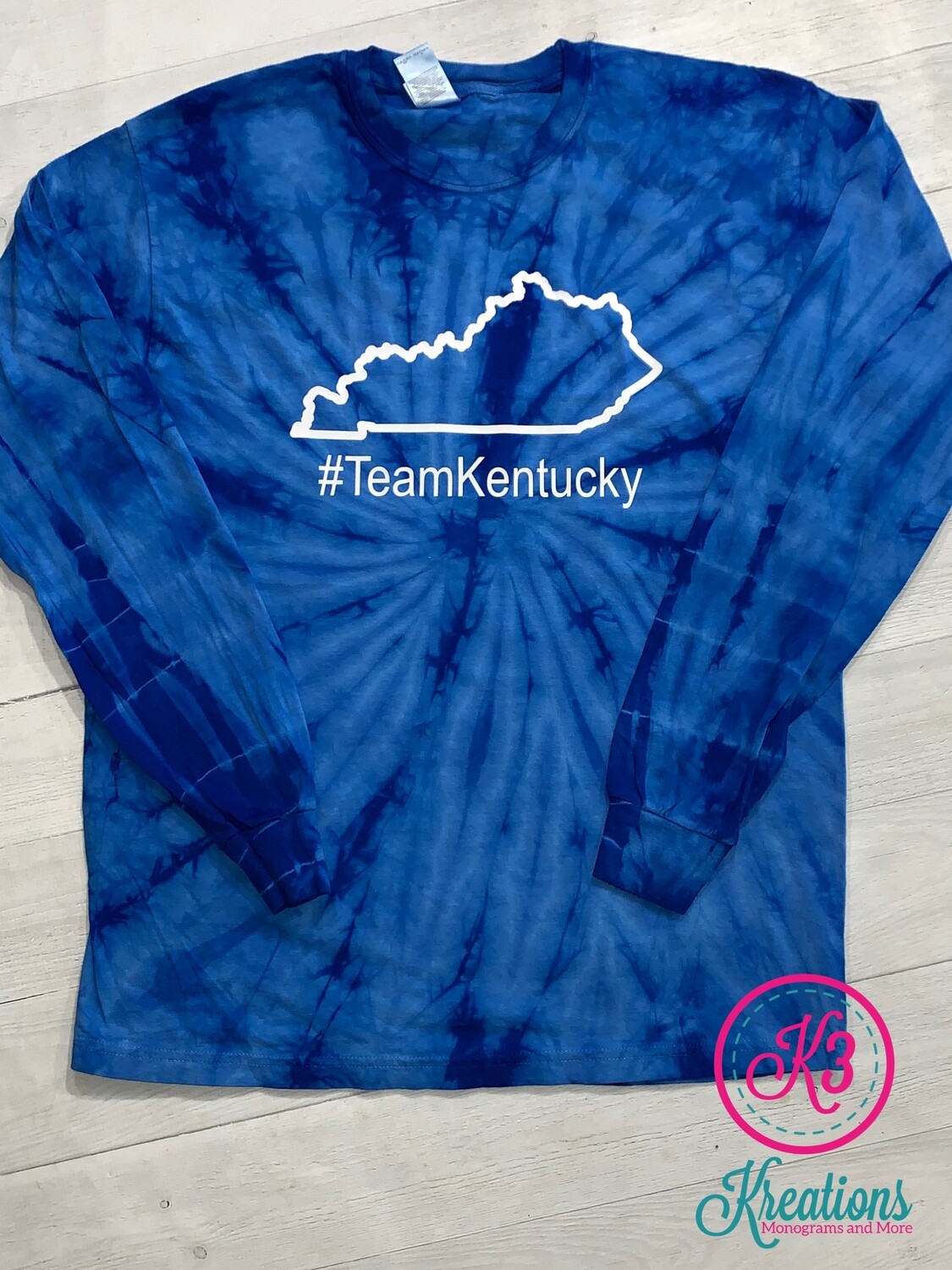 Royal Tie Dye #TeamKentucky Shirt
