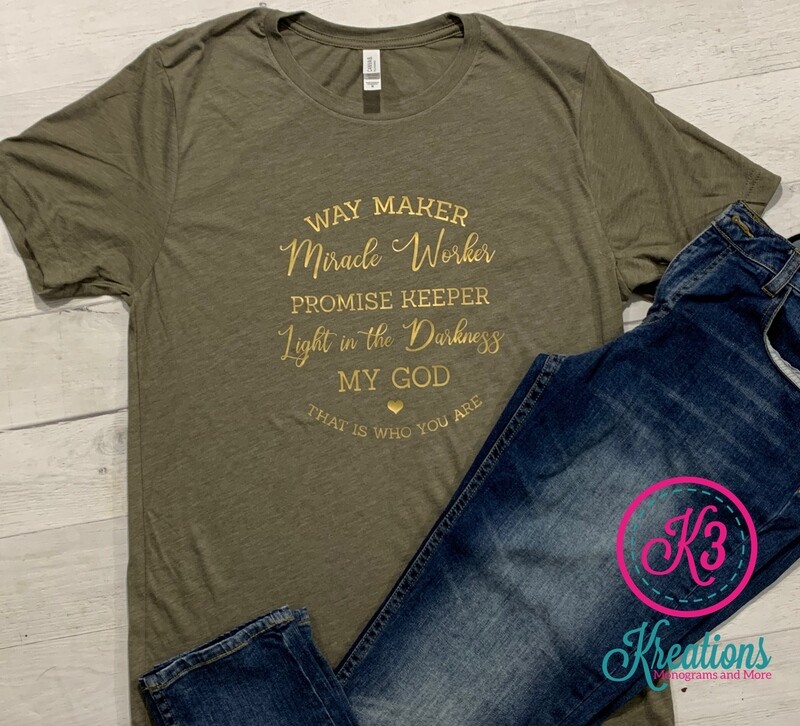 Adult My God That Is Who You Are Tri-Blend Short Sleeve Tee