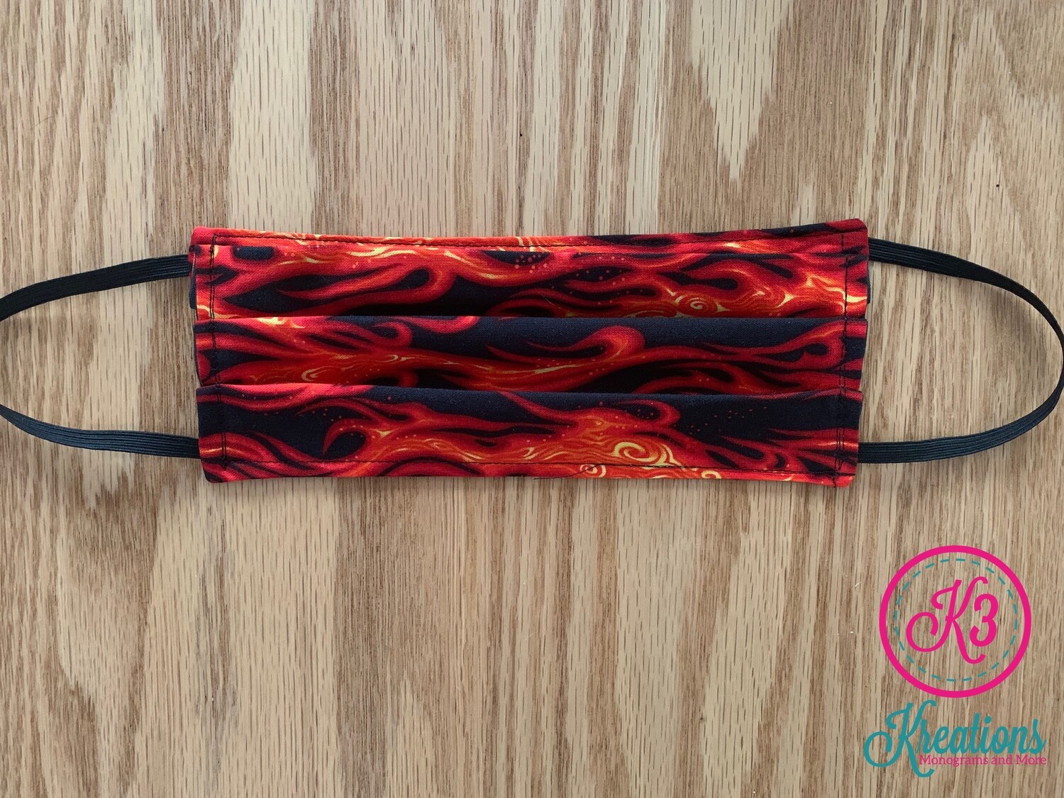 Flames Cotton Fabric Face Mask
