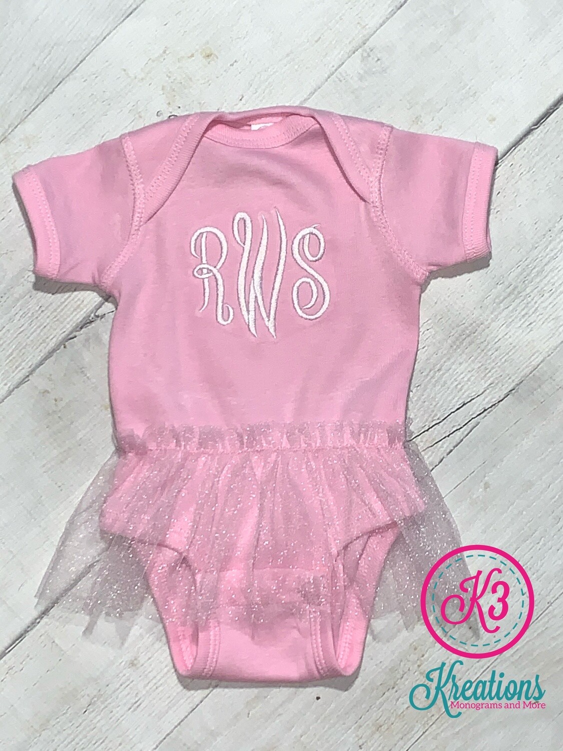 Infant Tutu Baby Rib Bodysuit