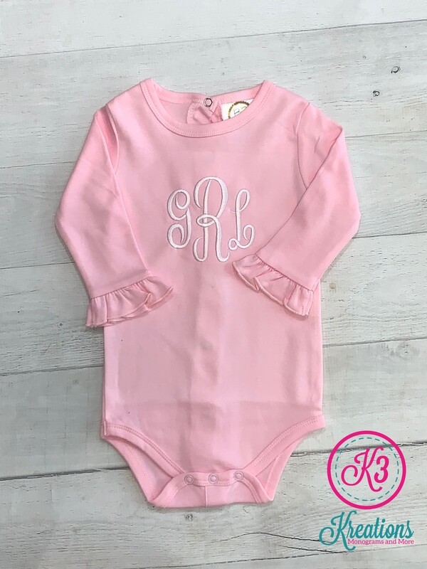 Long Sleeved Onesie with Ruffle Sleeves