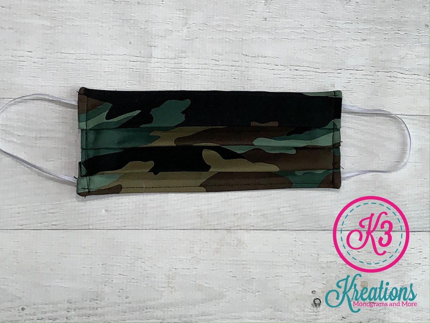 Camouflage Cotton Fabric Face Mask