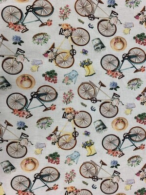 Bicycles Cotton Fabric Face Mask