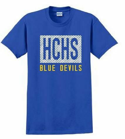 HCHS Blue Devils Gildan Softstyle Royal T-Shirt