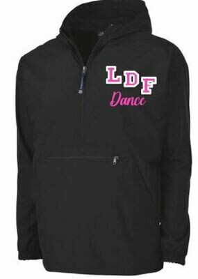 Youth or Adult LDF Black Charles River Pack-N-Go Pullover (LDF)