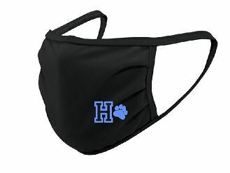 Hayes Black Face Mask with Blue H/Pawprint