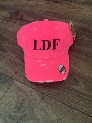 LDF Neon Pink Embroidered Hat (LDF)