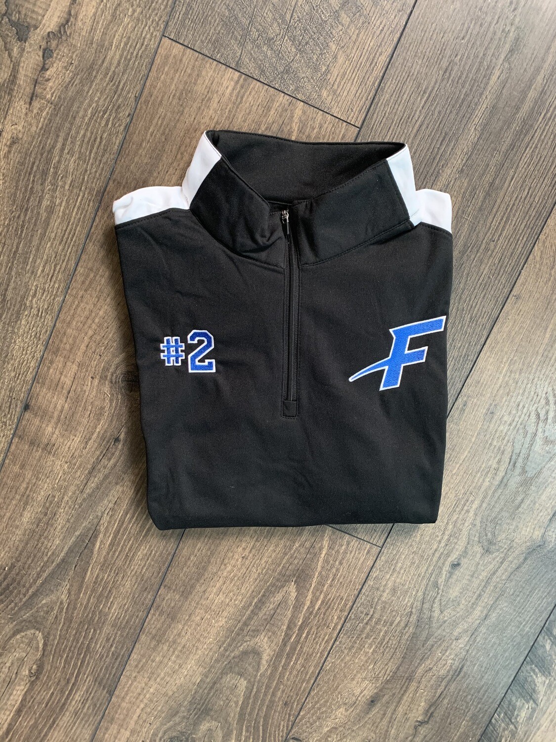 Youth Force Black/White Quarter-Zip Pullover