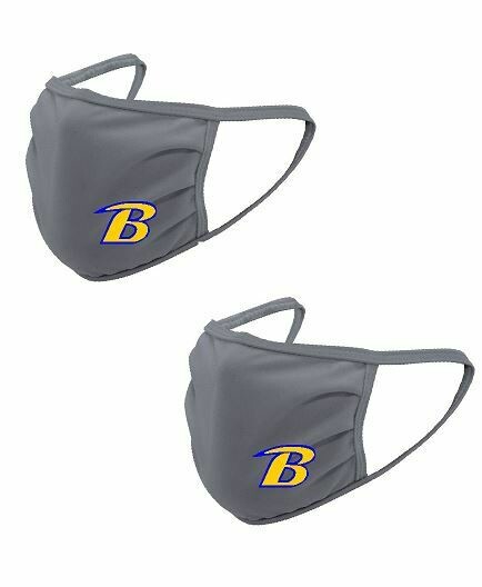 2-Pack Breckinridge Gray Face Mask (Youth or Adult Option)