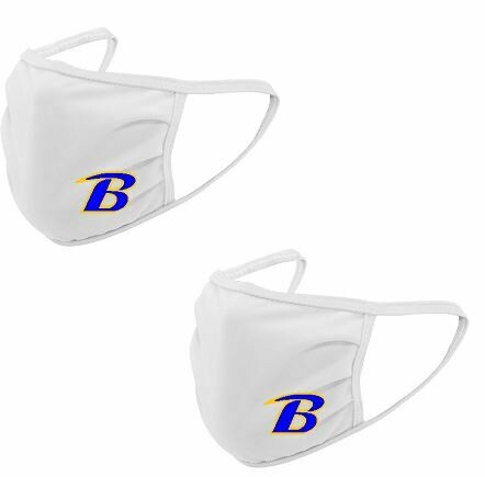 2-Pack Breckinridge White Face Mask (Youth or Adult Option)
