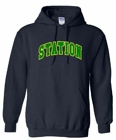 Station Hoodie with option to add sport or club under logo.