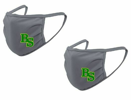 2-Pack Bryan Station Gray Face Mask (Youth or Adult Option)