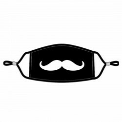 Mustache Adjustable Adult Face Mask